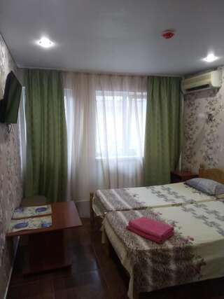 Гостиница Черноморец Лазаревское Стандартный двухместный номер с 1 кроватью или 2 отдельными кроватями и балконом-10